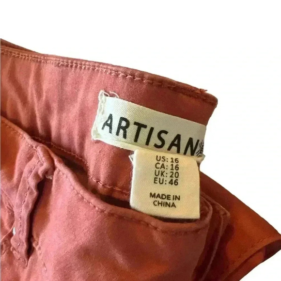 Artisan NY skinny coral colored pants, size 16 . - Picture 5 of 5
